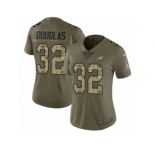 Women Nike Philadelphia Eagles #32 Rasul Douglas Limited Olive Camo 2017 Salute to Service NFL Jersey