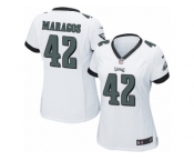 Women Nike Philadelphia Eagles #42 Chris Maragos Game White NFL Jersey