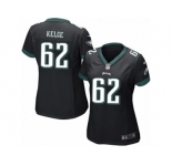 Women Nike Philadelphia Eagles #62 Jason Kelce Black Alternate NFL Jersey