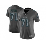 Women Nike Philadelphia Eagles #71 Jason Peters Gray Static NFL Vapor Untouchable Limited Jersey