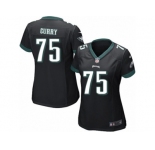 Women Nike Philadelphia Eagles #75 Vinny Curry Black Alternate NFL Jersey