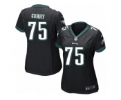 Women Nike Philadelphia Eagles #75 Vinny Curry Black Alternate NFL Jersey