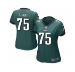 Women Nike Philadelphia Eagles #75 Vinny Curry Midnight Green Team Color NFL Jersey