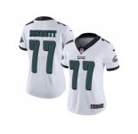 Women Nike Philadelphia Eagles #77 Michael Bennett White Stitched NFL Vapor Untouchable Limited Jersey