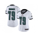 Women Nike Philadelphia Eagles #79 Brandon Brooks White Stitched NFL Vapor Untouchable Limited Jersey