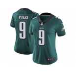 Women Nike Philadelphia Eagles #9 Nick Foles Midnight Green Team Color Stitched NFL Vapor Untouchable Limited Jersey