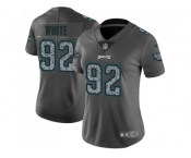 Women Nike Philadelphia Eagles #92 Reggie White Gray Static NFL Vapor Untouchable Limited Jersey
