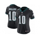 Women's Nike Philadelphia Eagles #10 Mack Hollins Vapor Untouchable Limited Black Alternate NFL Jersey