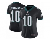 Women's Nike Philadelphia Eagles #10 Mack Hollins Vapor Untouchable Limited Black Alternate NFL Jersey