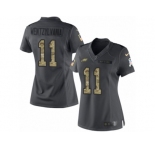 Women's Nike Philadelphia Eagles #11 Carson Wentz Limited Black 2016 Salute to Service Wentzylvania NFL Jersey