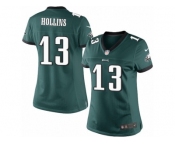 Women's Nike Philadelphia Eagles #13 Mack Hollins Limited Midnight Green Team Color NFL Jersey