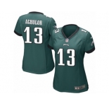 Women's Nike Philadelphia Eagles #13 Nelson Agholor Game Midnight Green Team Color NFL Jersey