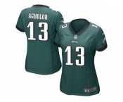 Women's Nike Philadelphia Eagles #13 Nelson Agholor Midnight Green Team Color Stitched NFL New Elite Jersey