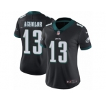 Women's Nike Philadelphia Eagles #13 Nelson Agholor Vapor Untouchable Limited Black Alternate NFL Jersey