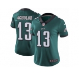 Women's Nike Philadelphia Eagles #13 Nelson Agholor Vapor Untouchable Limited Midnight Green Team Color NFL Jersey