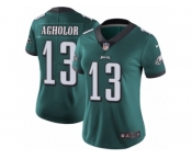 Women's Nike Philadelphia Eagles #13 Nelson Agholor Vapor Untouchable Limited Midnight Green Team Color NFL Jersey