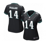Women's Nike Philadelphia Eagles #14 Mike Wallace Game Black Alternate NFL Jersey