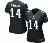 Women's Nike Philadelphia Eagles #14 Mike Wallace Game Black Alternate NFL Jersey