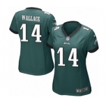 Women's Nike Philadelphia Eagles #14 Mike Wallace Game Midnight Green Team Color NFL Jersey