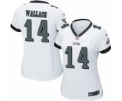 Women's Nike Philadelphia Eagles #14 Mike Wallace Game White NFL Jersey