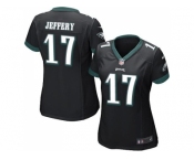 Women's Nike Philadelphia Eagles #17 Alshon Jeffery Black Alternate Stitched NFL New Elite Jersey