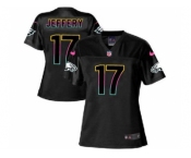 Women's Nike Philadelphia Eagles #17 Alshon Jeffery Black NFL Fashion Game Jersey