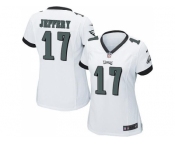 Women's Nike Philadelphia Eagles #17 Alshon Jeffery White Stitched NFL New Elite Jersey