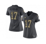 Women's Nike Philadelphia Eagles #17 Nelson Agholor Limited Black 2016 Salute to Service NFL Jersey