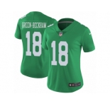 Women's Nike Philadelphia Eagles #18 Dorial Green-Beckham Limited Green Rush NFL Jersey