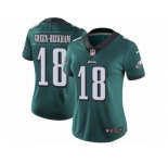 Women's Nike Philadelphia Eagles #18 Dorial Green-Beckham Vapor Untouchable Limited Midnight Green Team Color NFL Jersey