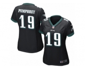 Women's Nike Philadelphia Eagles #19 Donnel Pumphrey Limited Black Alternate NFL Jersey