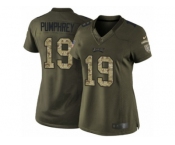 Women's Nike Philadelphia Eagles #19 Donnel Pumphrey Limited Green Salute to Service NFL Jersey