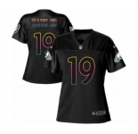 Women's Nike Philadelphia Eagles #19 Golden Tate III Game Black Fashion NFL Jersey