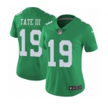Women's Nike Philadelphia Eagles #19 Golden Tate III Limited Green Rush Vapor Untouchable NFL Jersey
