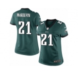 Women's Nike Philadelphia Eagles #21 Leodis McKelvin Limited Midnight Green Team Color NFL Jersey
