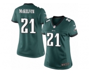 Women's Nike Philadelphia Eagles #21 Leodis McKelvin Limited Midnight Green Team Color NFL Jersey