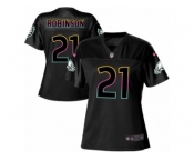 Women's Nike Philadelphia Eagles #21 Patrick Robinson Game Black Fashion NFL Jersey