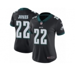 Women's Nike Philadelphia Eagles #22 Sidney Jones Vapor Untouchable Limited Black Alternate NFL Jersey