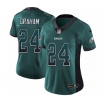Women's Nike Philadelphia Eagles #24 Corey Graham Limited Green Rush Drift Fashion NFL Jersey