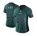 Women's Nike Philadelphia Eagles #26 Jay Ajayi Limited Green Rush Drift Fashion NFL Jersey