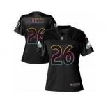 Women's Nike Philadelphia Eagles #26 Sidney Jones Game Black Fashion NFL Jersey