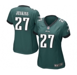 Women's Nike Philadelphia Eagles #27 Malcolm Jenkins Game Midnight Green Team Color NFL Jersey