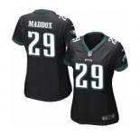 Women's Nike Philadelphia Eagles #29 Avonte Maddox Game Black Alternate NFL Jersey