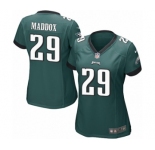 Women's Nike Philadelphia Eagles #29 Avonte Maddox Game Midnight Green Team Color NFL Jersey