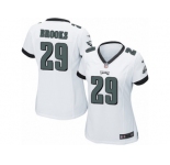 Women's Nike Philadelphia Eagles #29 Terrence Brooks Game White NFL Jersey