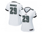 Women's Nike Philadelphia Eagles #29 Terrence Brooks Game White NFL Jersey