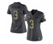 Women's Nike Philadelphia Eagles #3 Matt McGloin Limited Black 2016 Salute to Service NFL Jersey