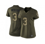 Women's Nike Philadelphia Eagles #3 Matt McGloin Limited Green Salute to Service NFL Jersey