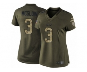 Women's Nike Philadelphia Eagles #3 Matt McGloin Limited Green Salute to Service NFL Jersey