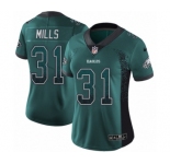 Women's Nike Philadelphia Eagles #31 Jalen Mills Limited Green Rush Drift Fashion NFL Jersey
